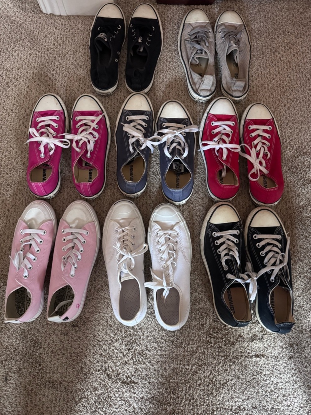 Mixed Lot of Converse Canvas Sneakers - Multiple Colors